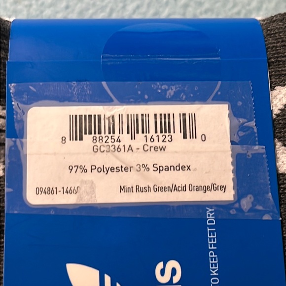 Adidas Men’s Crew Socks 6/Pack MultiColor - Picture 9 of 9